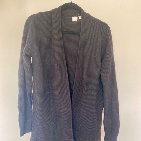 Gap Black Open Knit Cardigan - Picture 3 of 5